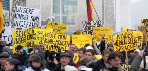 Demonstrace v Německu 23. 1. 2015.