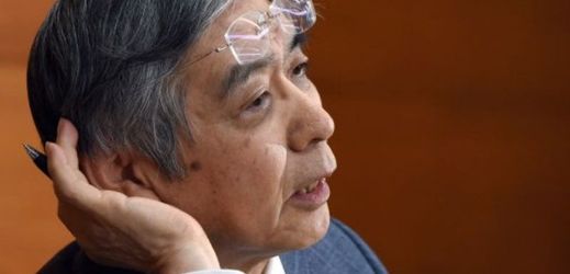Šéf japonské centrální banky Haruhiko Kuroda.