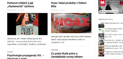 O odhalení manipulativních a smyšlených zpráv se snaží i některé weby. Patří mezi ně třeba Manipulátoři.cz.