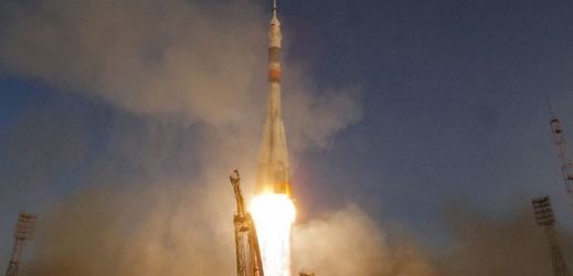Ruská raketa startující z kosmodromu Bajkonur (ilustrační foto).