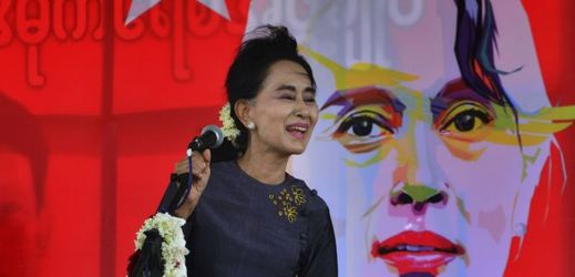 Předsedkyně Národní ligy pro demokracii Su Ťij.