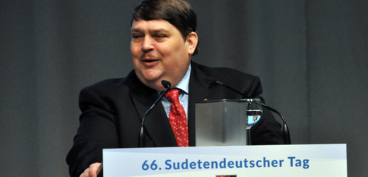 Mluvčí Sudetoněmeckého zemského spolku Bernd Posselt.