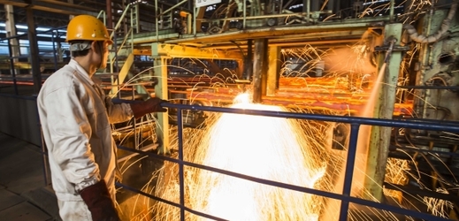 Výroba oceli v Číně (ilustrační foto).