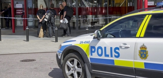 Švédské policejní auto (ilustrační foto).