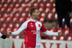 První zápas, první gól. Muris Mešanovič se ve Slavii uvedl vítěznou trefou v zápase proti Brnu.