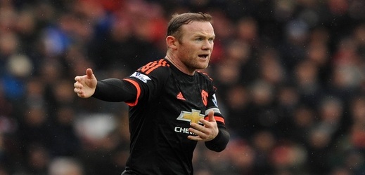 Útočník Manchesteru United Wayne Rooney. 