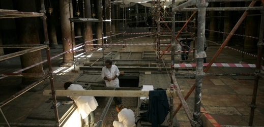 rekonstrukce baziliky Narození Páně.