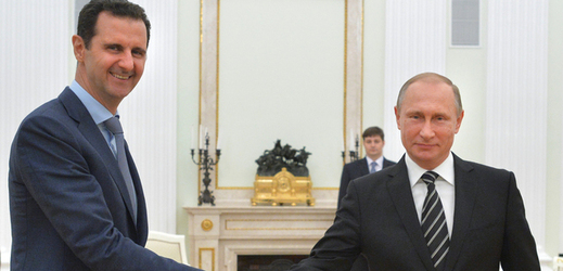 Bašár Asad (vlevo) a Vladimir Putin.