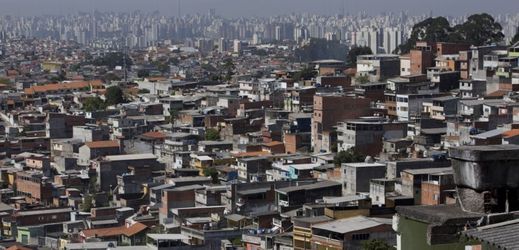 Slum v brazilském Sao Paulu (ilustrační foto).