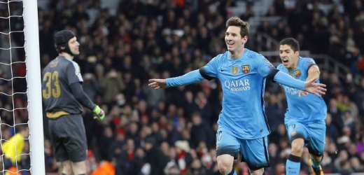 Radující se Lionel Messi. 