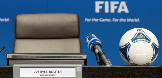 Volné křeslo pro šéfa prezidenta FIFA.