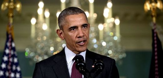 Barack Obama na setkání s Radou národní bezpečnosti ohledně otázek příměří v Sýrii, IS a dalších blízkovýchodních témat.