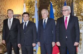 Ministři zahraničí zemí normandské čtyřky.