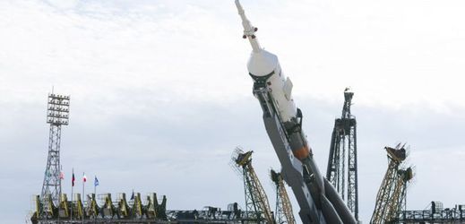 Ruská raketa Soyuz TMA-17M.