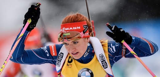Biatlonistka Gabriela Soukalová. 