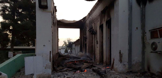 Američany bombardovaný špitál Lékařů bez hranic v Kunduzu.