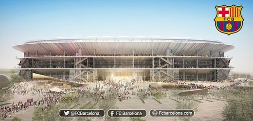 Nová podoba stadionu Nou Camp.