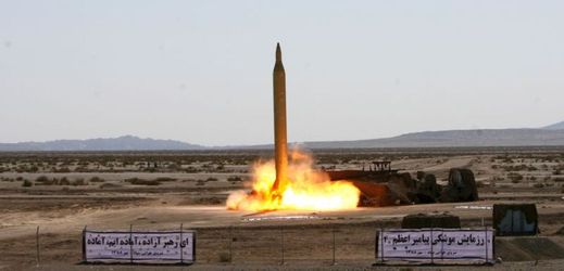 Test rakety dlouhého doletu v Íránu.