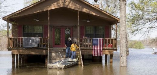 Povodně v Louisianě.