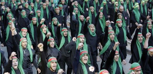 Libanonský šíitský Hizballáh – gesto.