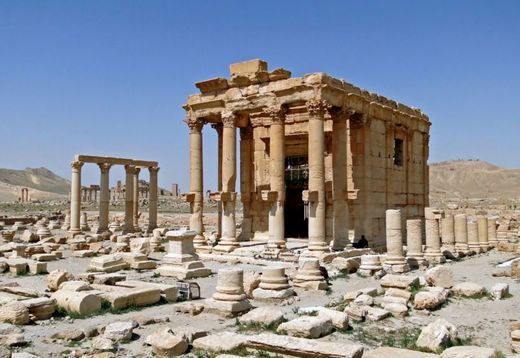 Baal-Šaminův chrám před zničením islamisty.