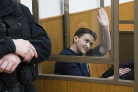 Savčenková se i po soudu těšila "dobré" náladě.