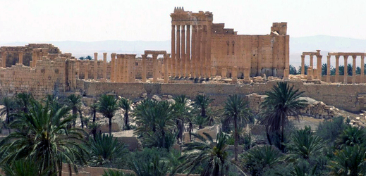 Pohled na starověké římské město Palmýra, které leží severovýchodně od syrského Damašku.