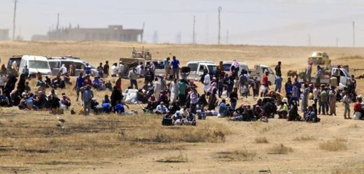 Migranti na hranici Turecka a Sýrie (ilustrační foto).