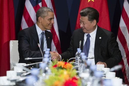 Americký prezident Barack Obama a jeho čínský protějšek Si Ťin-phing