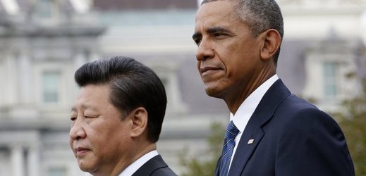 Americký prezident Barack Obama a jeho čínský protějšek Si Ťin-pching. 
