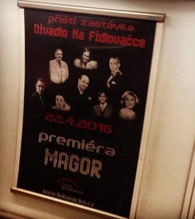 Plakát k premiéře hry Magor.