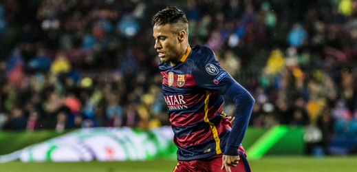 Brazilský útočník Neymar.