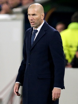 Trenér Realu Madrid Zinedine Zidane.