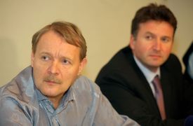 Předseda LOK Martin Engel (vlevo) a prezident ČKL Milan Kubek.