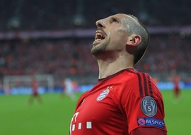 Francouzský záložník Bayernu Mnichov Franck Ribéry.