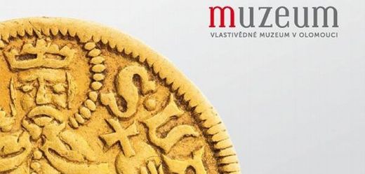 Plakát muzea informuje o dané výstavě zlatých mincí.
