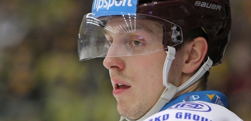 Útočník hokejové Sparty Daniel Přibyl.