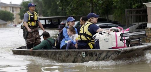 Povodně v Houstonu. 