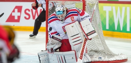 Brankář hokejové reprezentace Pavel Francouz.