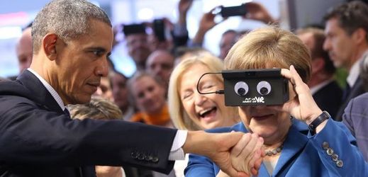Angela Merkelová a Barack Obama.