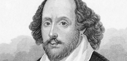 Anglický spisovatel mnoha úspěšných děl William Shakespeare. 