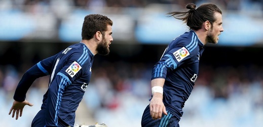 Radující se Gareth Bale. 