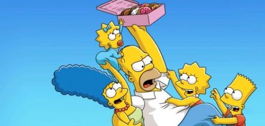Barevná rodinka Simpsonových.