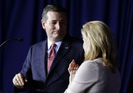 Ted Cruz s manželkou. Rozhodnutí o odstoupení z boje.