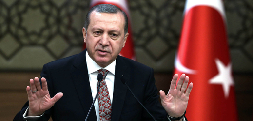 Turecký prezident Recep Tayyip Erdogan.  