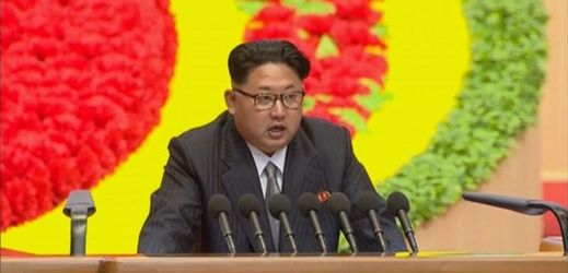 Snímek severokorejského vůdce ze 7. května 2016.