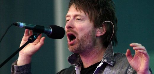 Zpěvák Radiohead Thom York. 