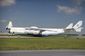 Poprvé Antonov An-225 Mrija přiletěl v roce 1989, když se vracel s raketoplánem Buran připevněným k trupu z letecké přehlídky v Paříži.