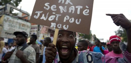 Protesty na Haiti.