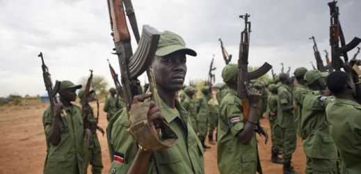 Vojáci v Jižním Súdánu.